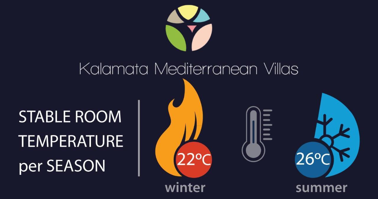 Villa Vesta Retiré - Kalamata Mediterranean Villas Esterno foto